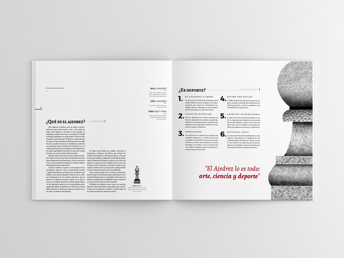 diseño editorial Ajedrez chess magazine revista