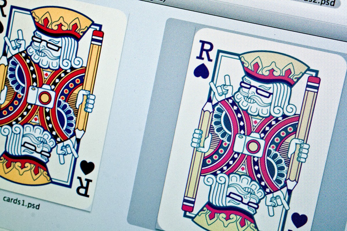 rage Illustrator photoshop ID Cards Playing Cards king