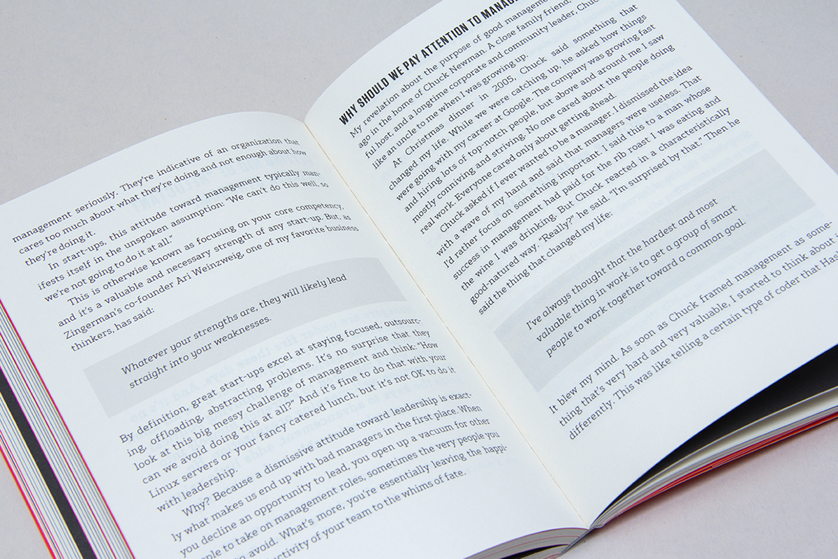 Behance 99U book design clean modern type matias corea