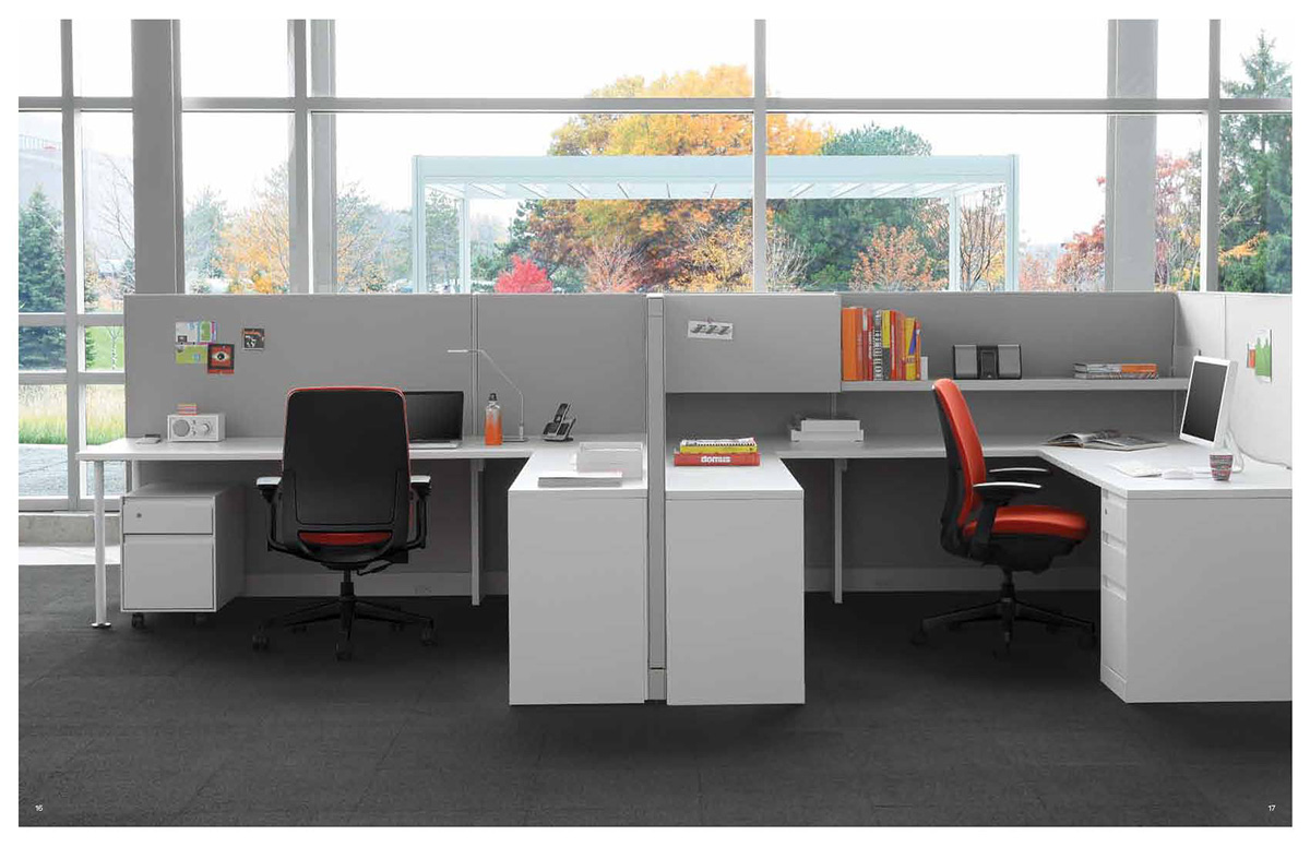 Adobe Portfolio AP40 applications workstations work settings open floorplan product lines Steelcase