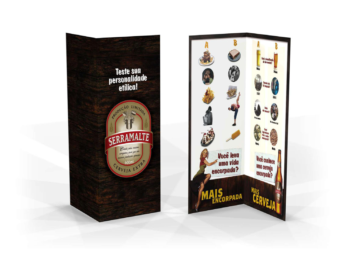 Serramalte Cerveja pinups marketing   ação design
