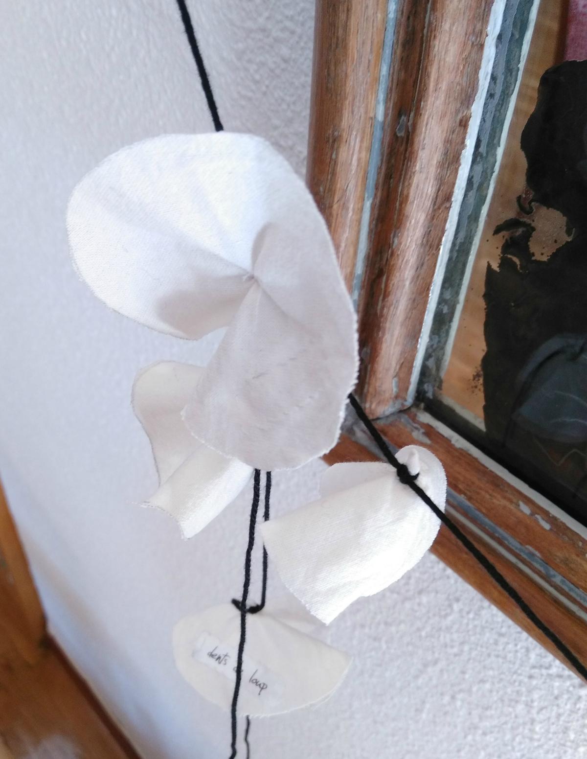 garland textile White decor interiors hangins fabric cotton