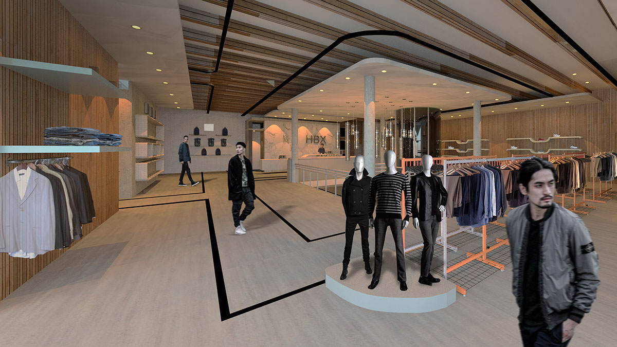arch Interior design SCAD INDS store Retail Retaildesign streetstyle sneakerwear