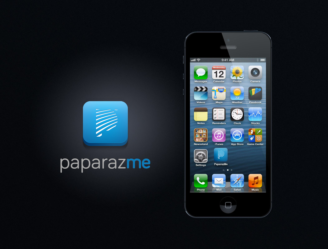 app iphone iphone5 app store apple smartphone design app design application PAPARAZZI Paparazme Picture photograph camera ui design