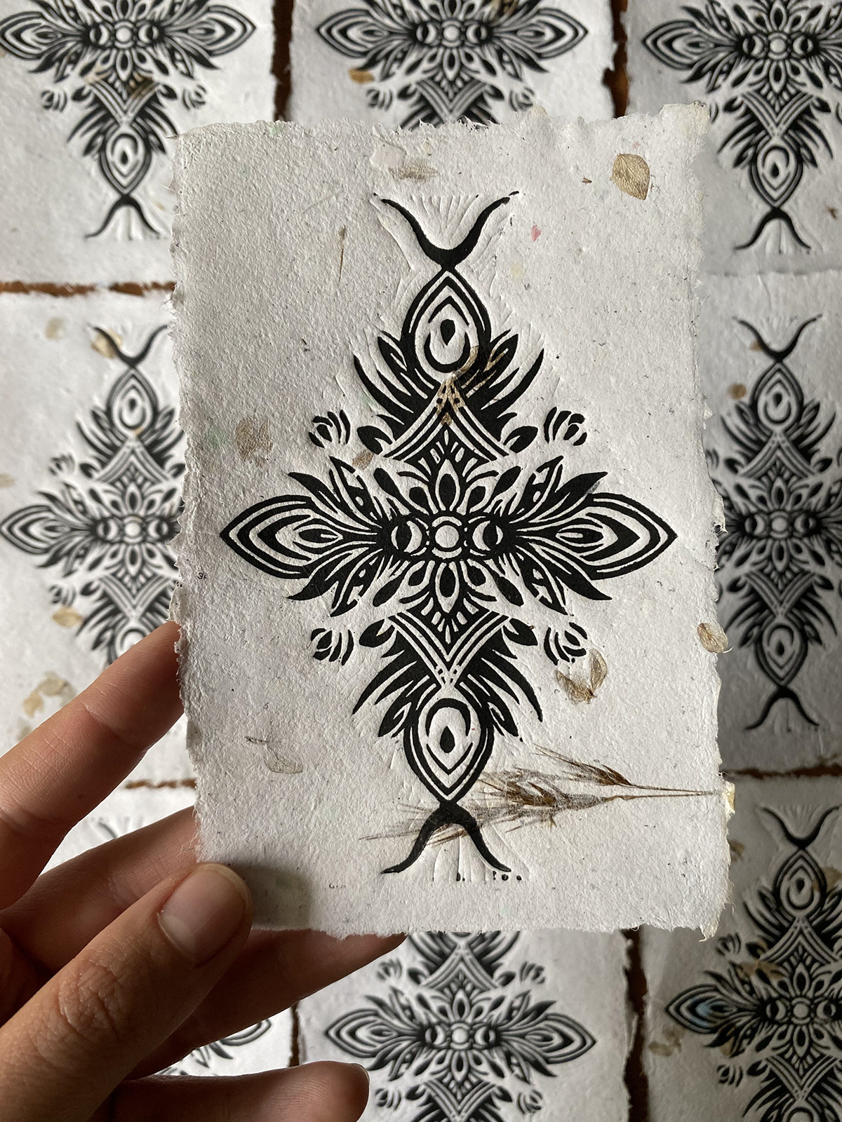 lino Love ornament postcard print symbol tattoo земля плодородие сила