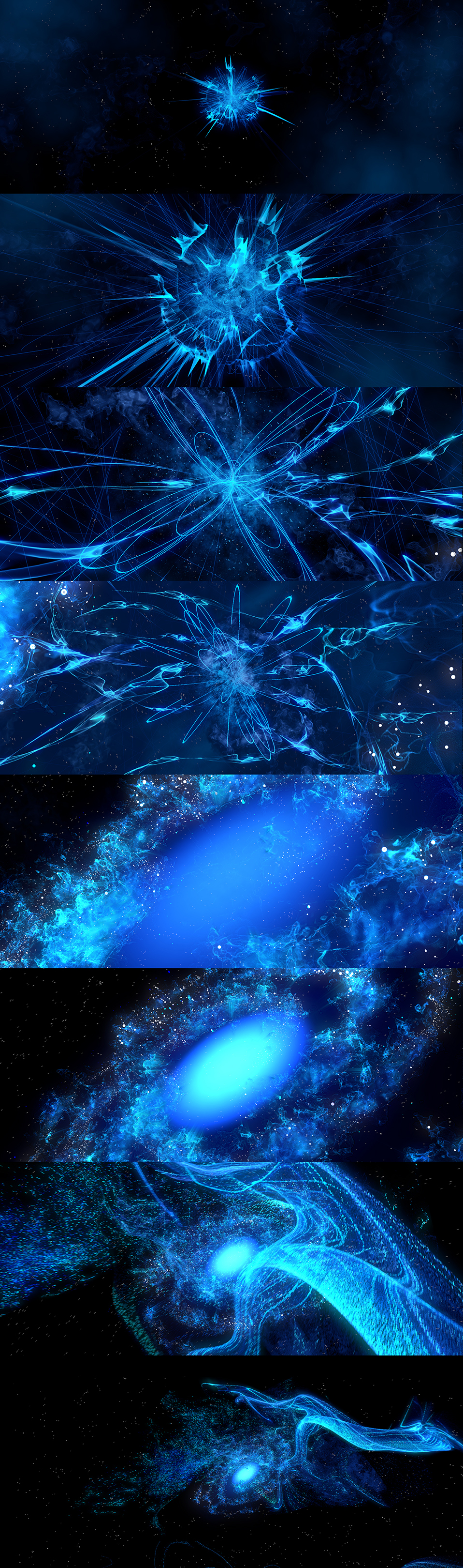 Space  blu atom gelaxy