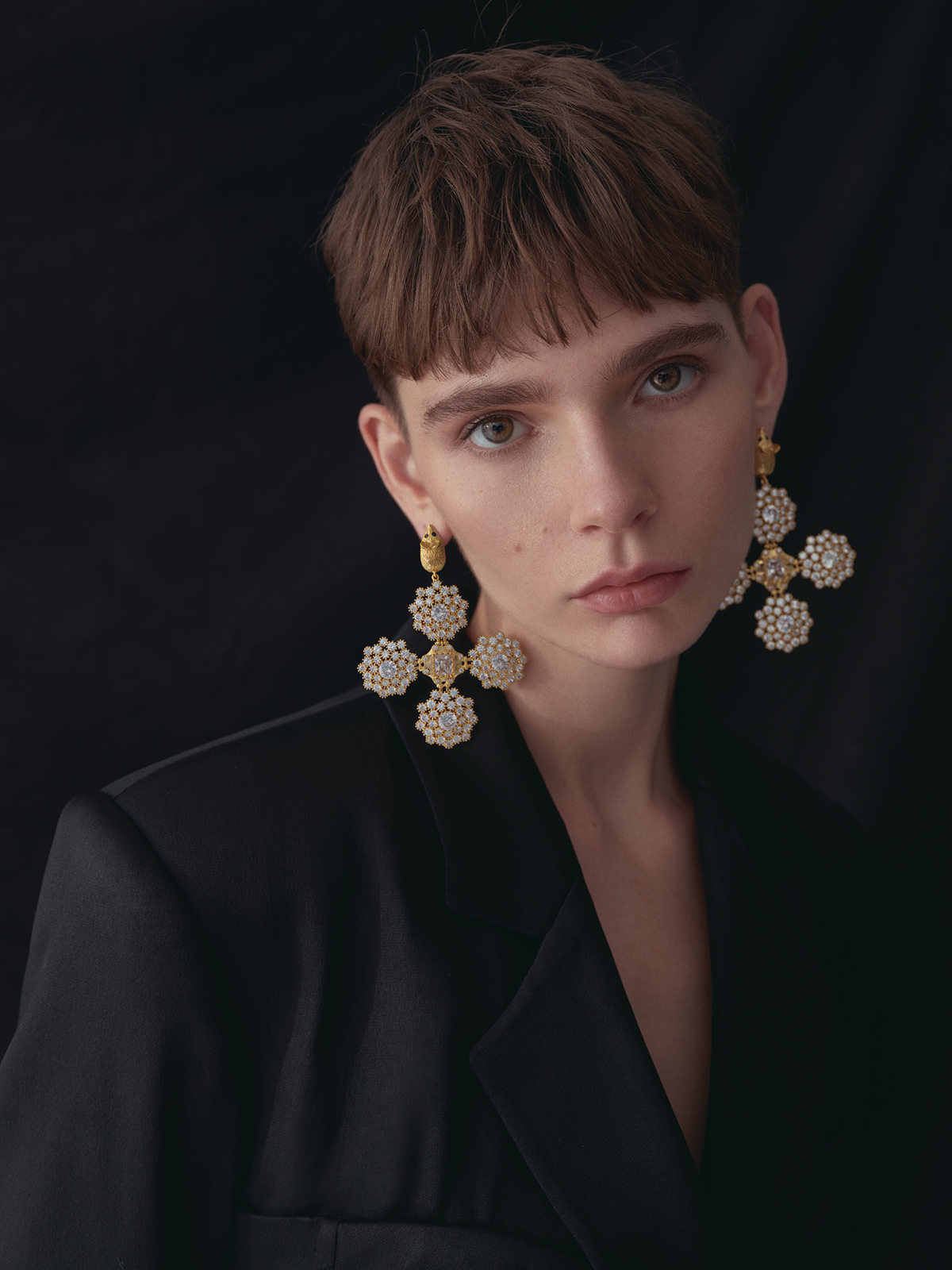 beauty editorial Fashion  Jewellery marie claire Photography  portrait model prada Cartier