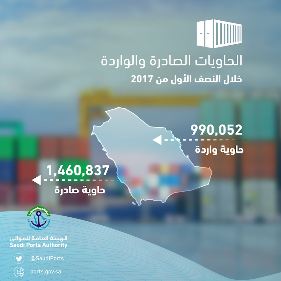 logo infographics flat design informations branding  Saudi Saudi Arabia ports sea containers