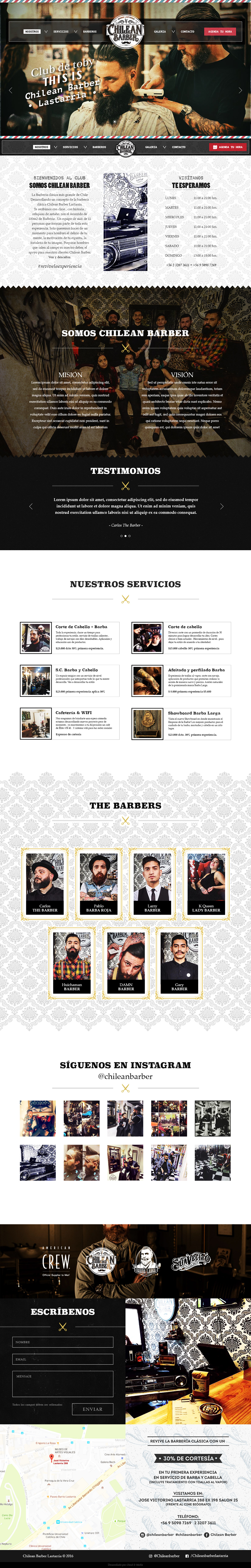 barbershop Webdesign ux UI
