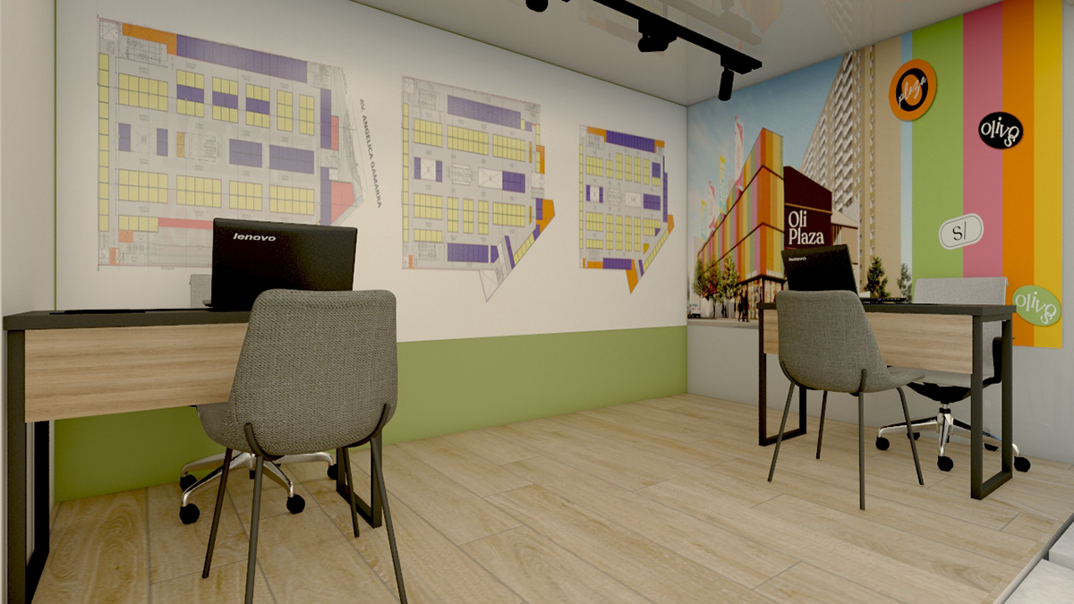 Retail sales interior design  Interior 3d max vray visualization exterior shop Sala de Ventas