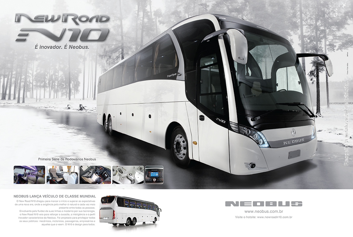 ads anúncio neobus bus car drive Volvo onibus tratamento manipulação