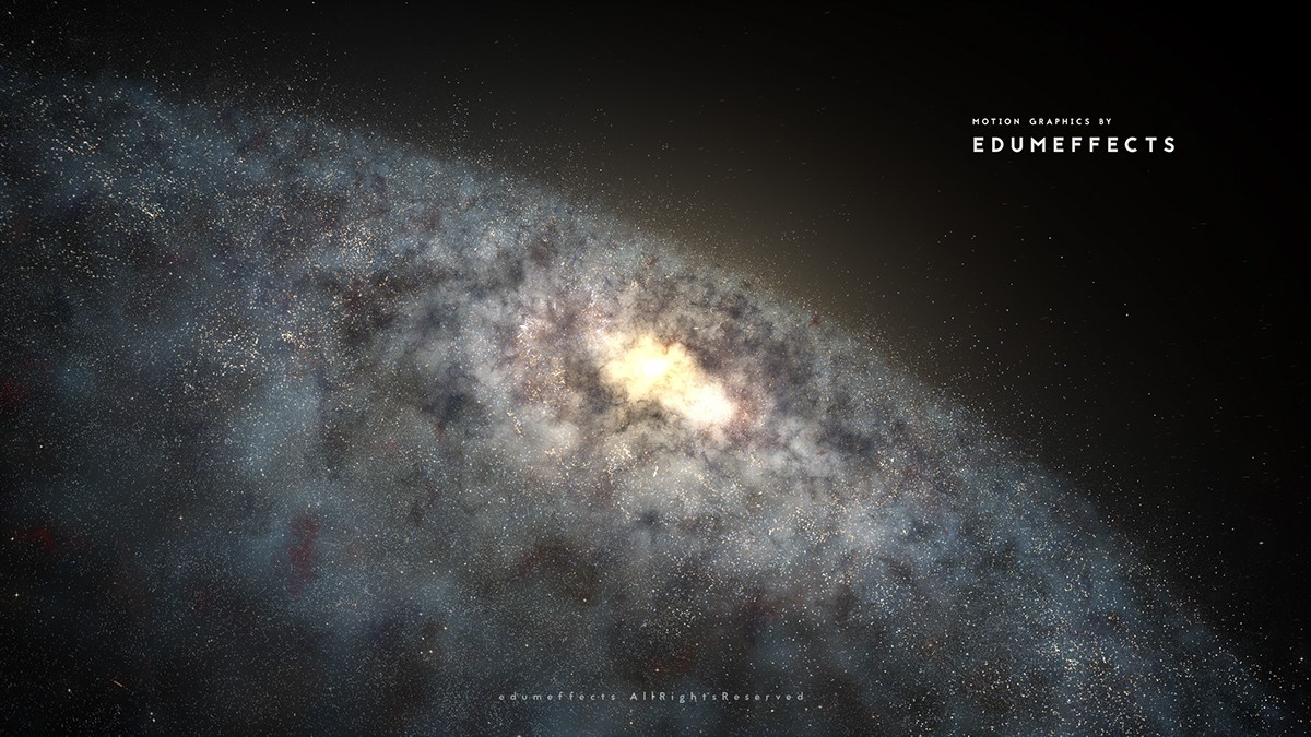 nebula galaxy 3D 4K cosmos Space  milky way trapcode particular Sun supernova stars after effects spaceflight light speed vfx