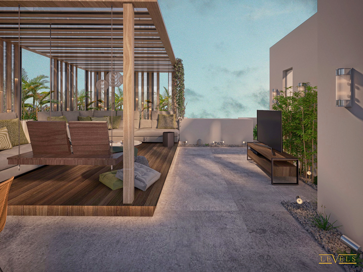 roof cairo modern design 3dmax architecture interior design  Render visualization vray