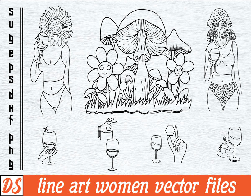 black girl vector svg vector bundle Women Arts women cut file women vector women vector cut file
