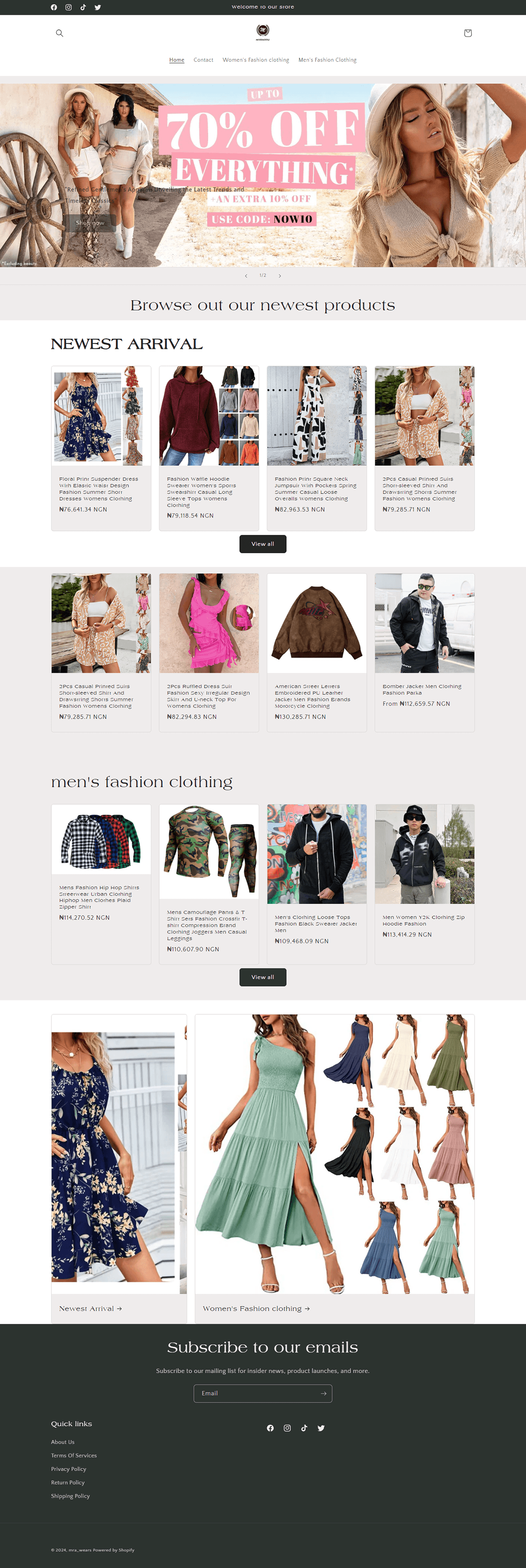 Shopify website store design Website Design Ecommerce