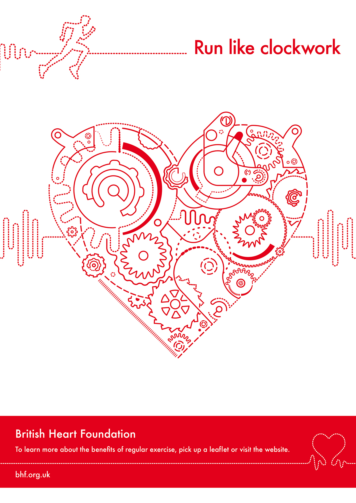 Adobe Portfolio Advertising Campaign ad campaign adshel storyboard graphics design single colour heart Cogs