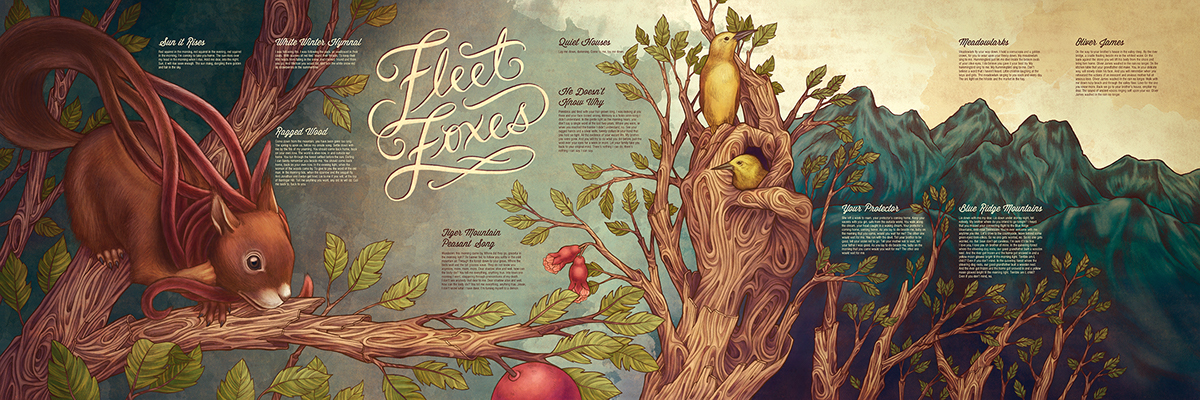 fleet foxes Album vinyl record packaging Nature pomegranates