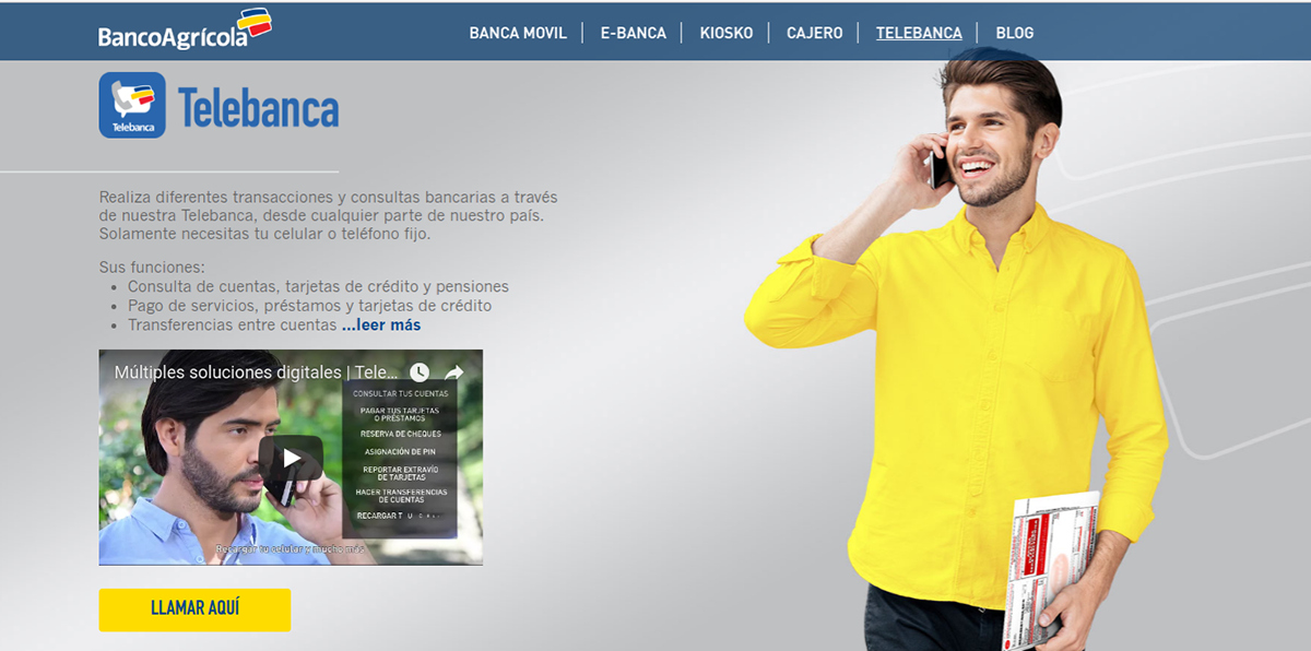 Diseño web marketing digital banca on BANCO AGRICOLA banco agricola digital