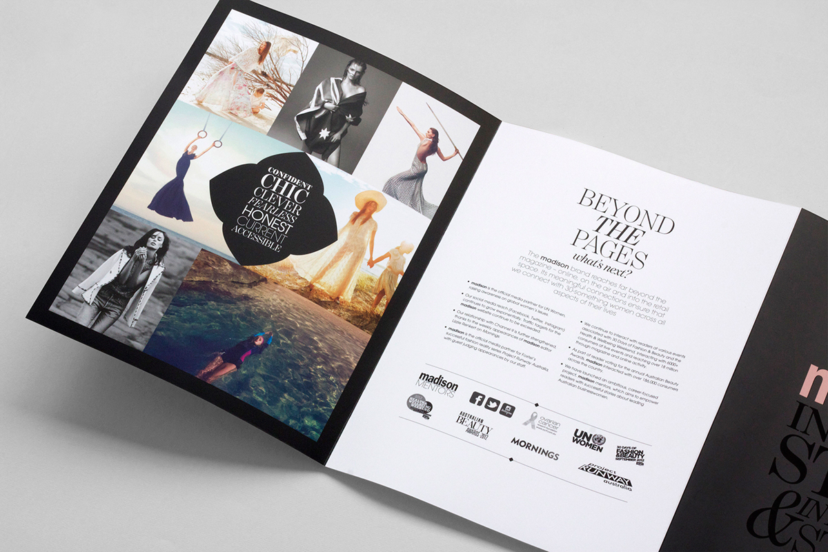 magazine Promotion brochure folder paper finishes concertina lifestyle Australian editorial