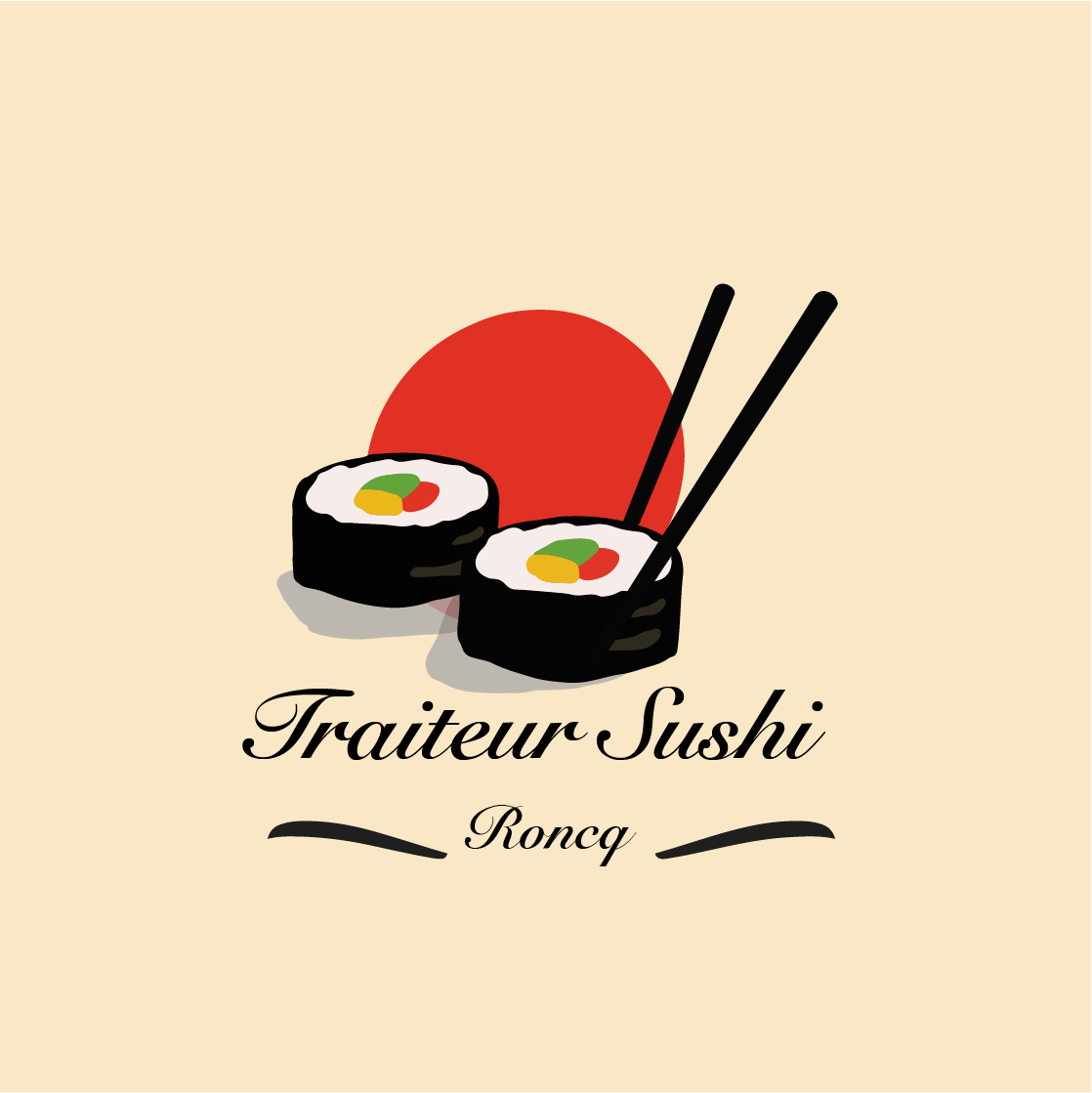 Food  japan Logotype Procreate Sushi