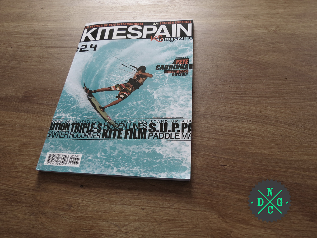 graphic design magazine editorial Layout Kitesurf Kitespain mag type print spain diseño gráfico revista Diseño editorial