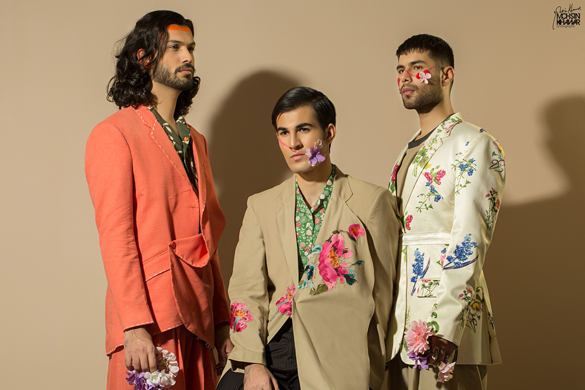 another man art contemporary Fashion  Flowers Mohsin Khawar Pakistan photographer styling 