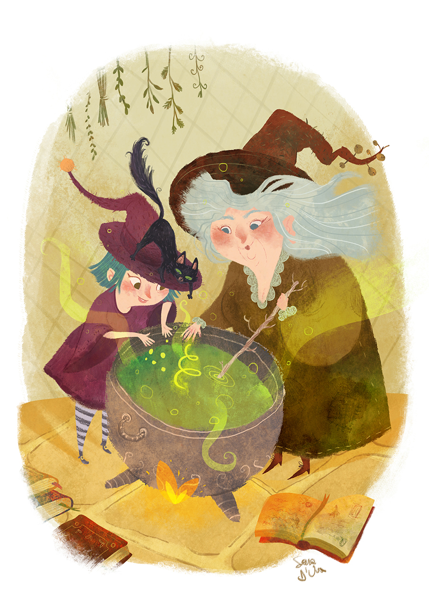 My grandma is a witch on Behance