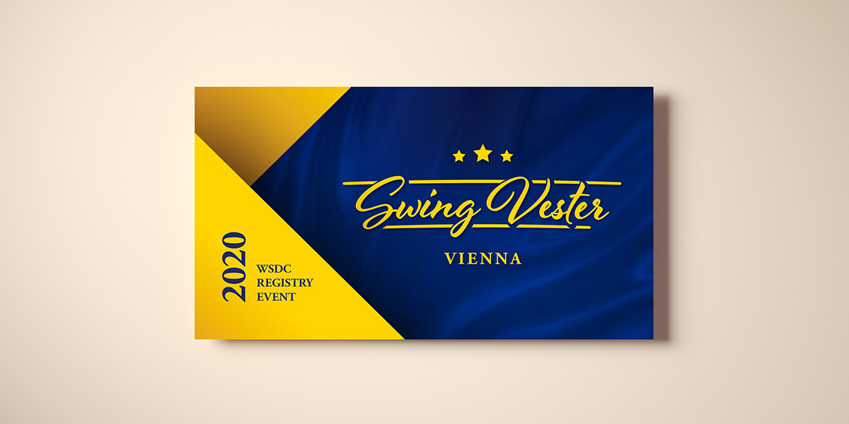 Event logo redesign swing vester west coast swing