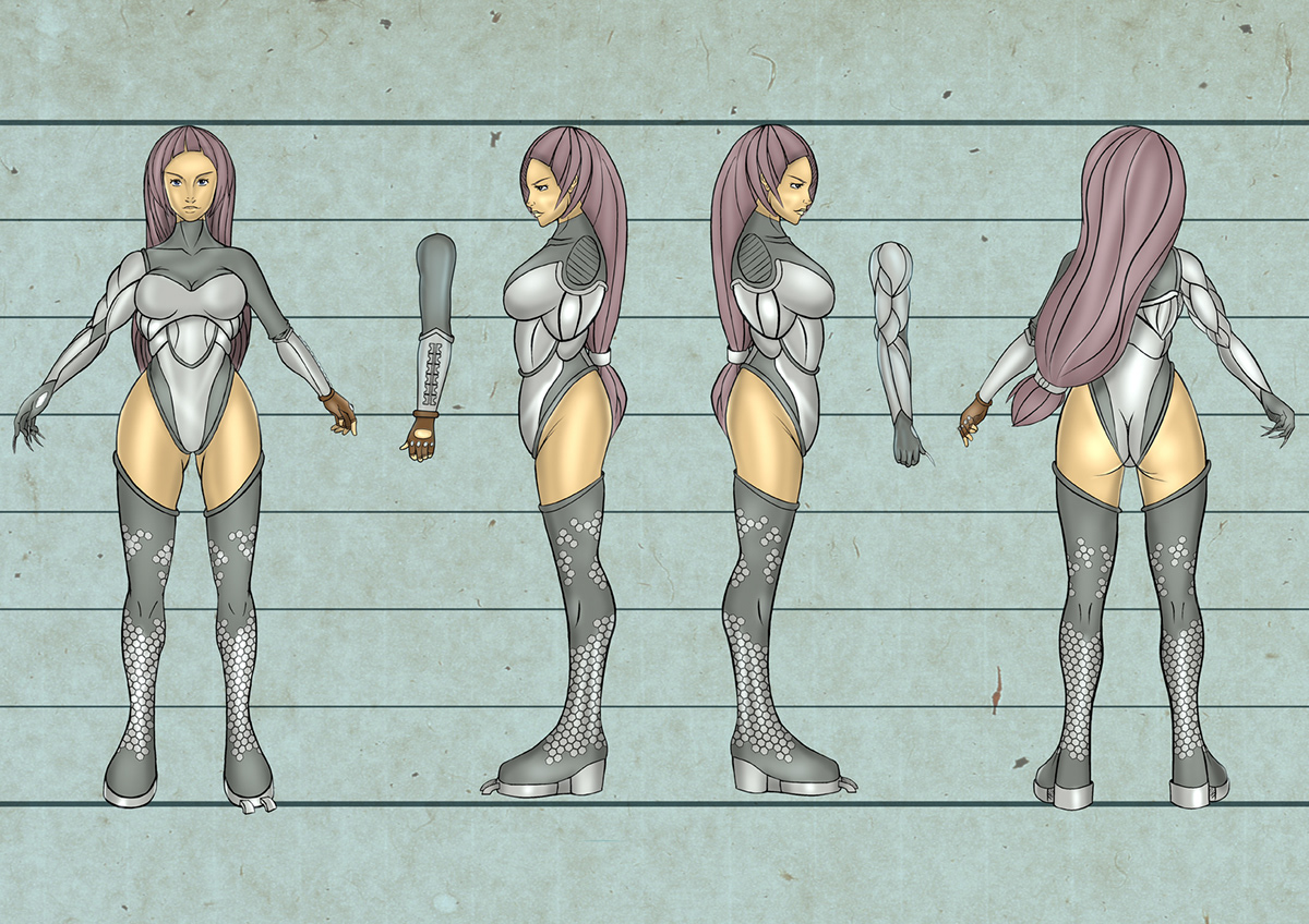 Folklore curupira iara saci mermaid Cyberpunk suit Character folclore machine Cyborg