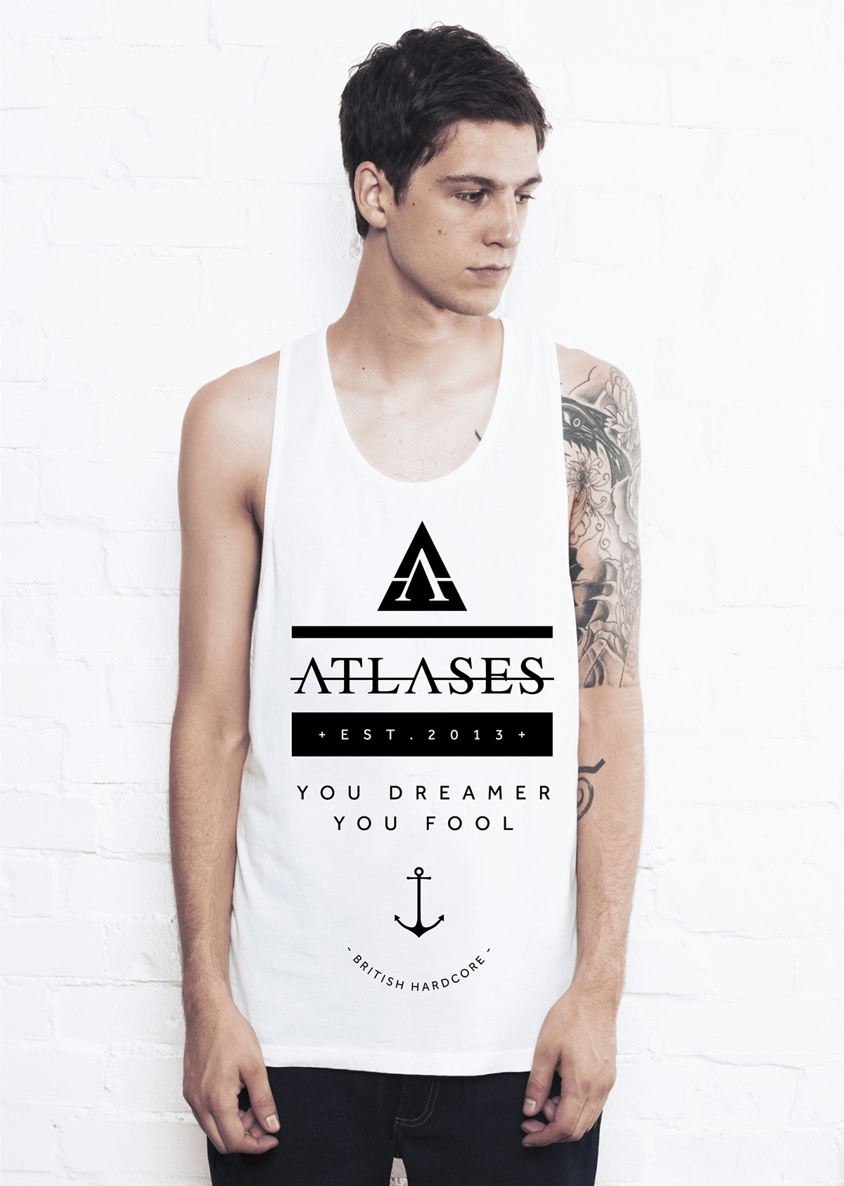 atlases merchandise tshirt design vest