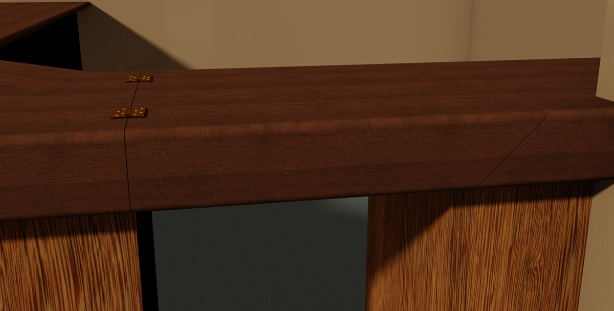 church counter Joinery Solidworks showcase Render