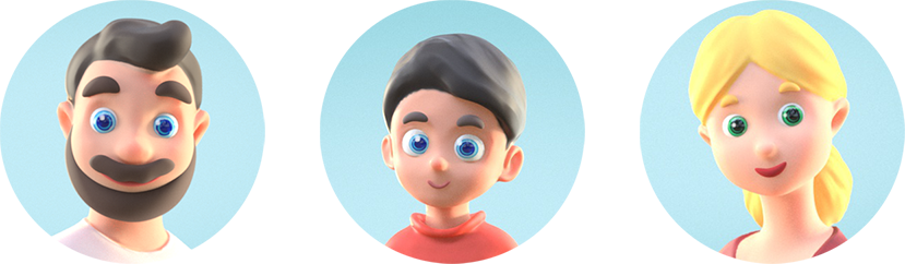 Character design  character animation redshift commercial children smart watch environment Serviceplan stylized cute
