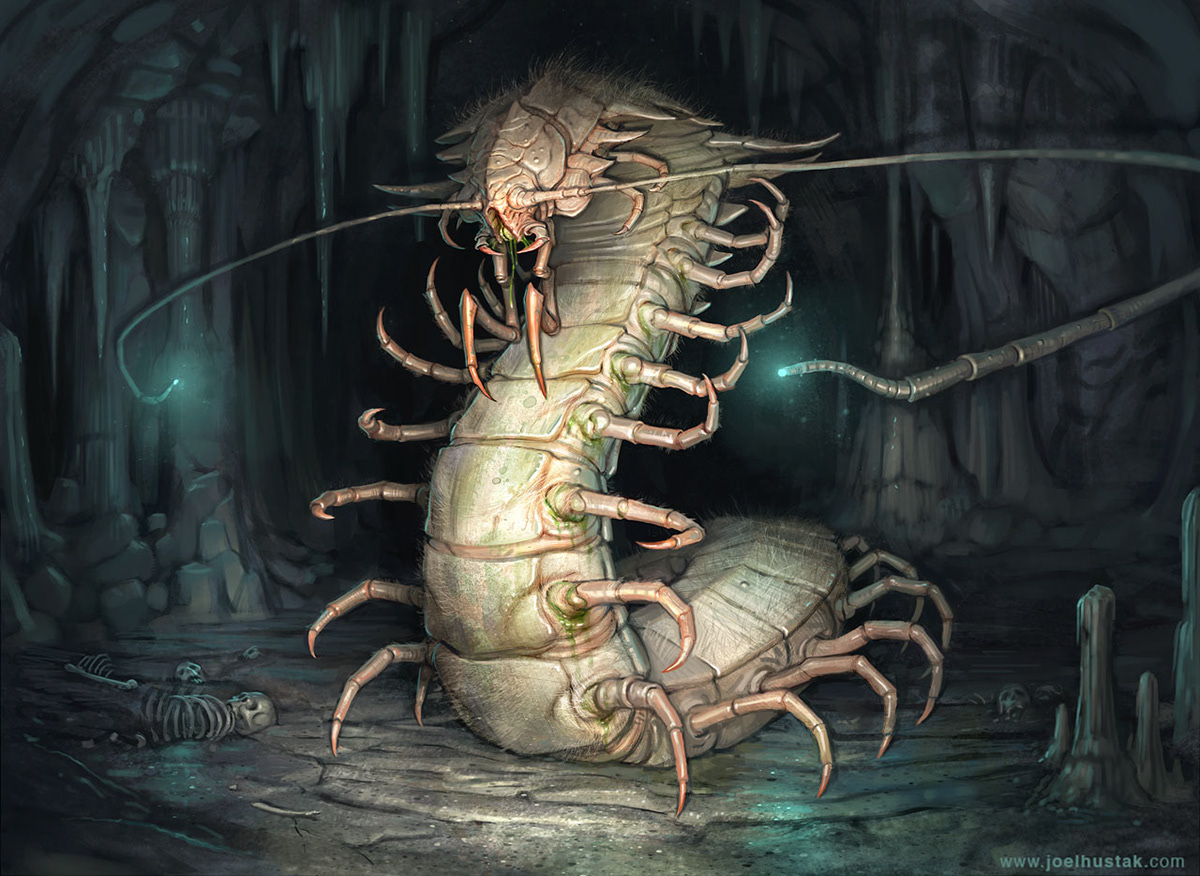 science fiction fantasy concept art digital painting creature monster horror alien
