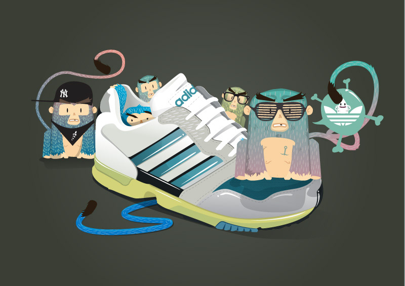 Nike adidas Vans sneaker sneakers luxembourg vector Illustrator lover