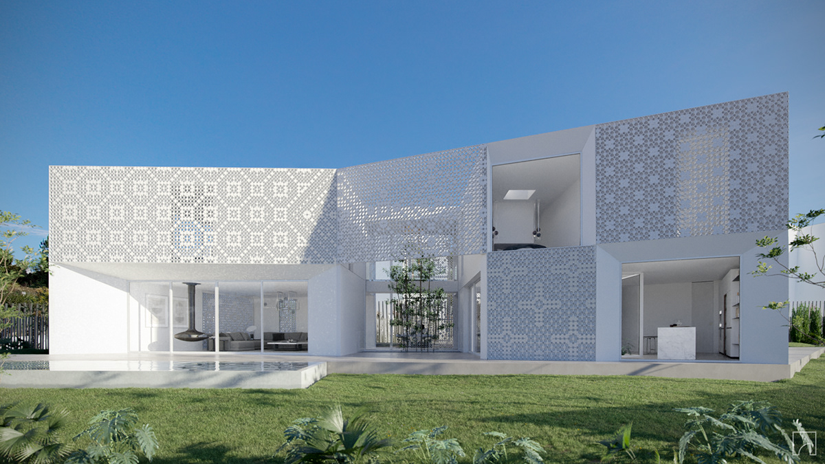 3D architecture archviz CGI cogobo corona house modern Render
