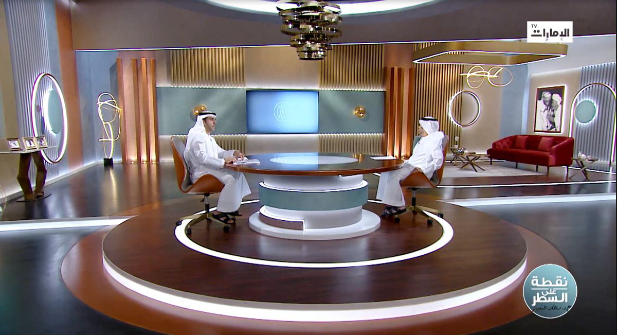 Abudhabi media Emirates TV set design tv show
