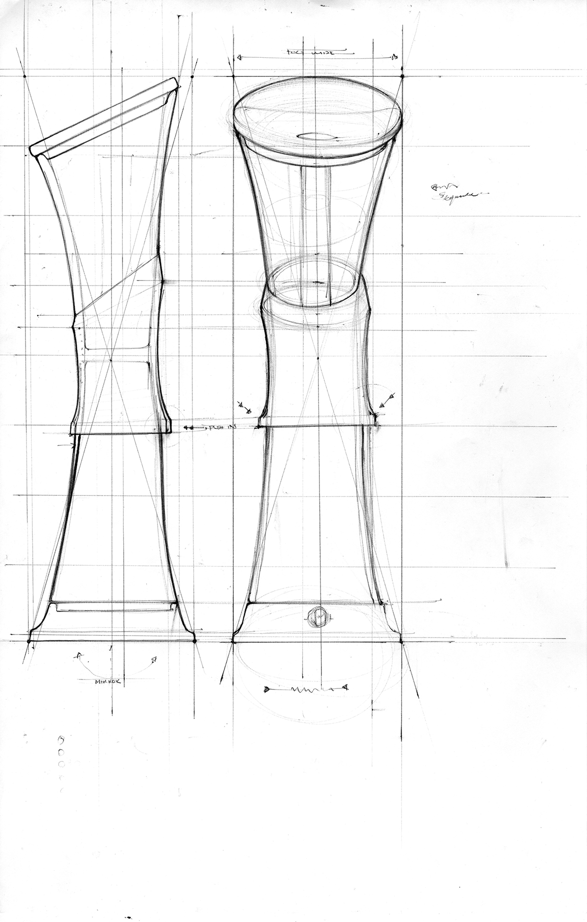 Adobe Portfolio sketch product design Drawing  arrows line weight