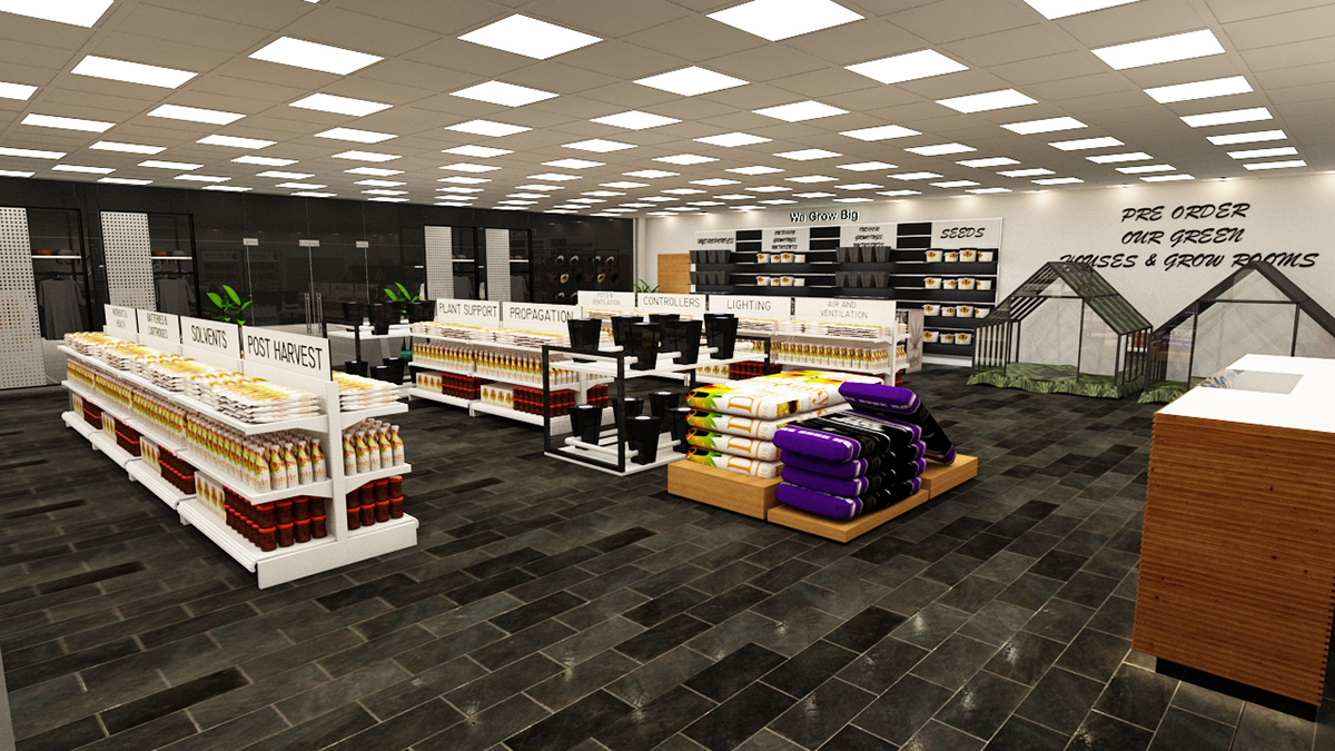 store Retail design architecture visualization interior design  exterior Interior modern Render video
