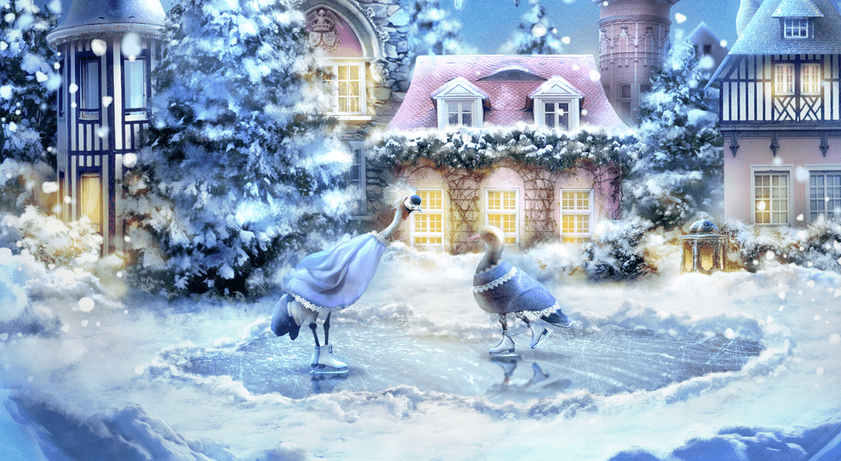 ILLUSTRATION visual development art photo manipulation matte painting collage winter