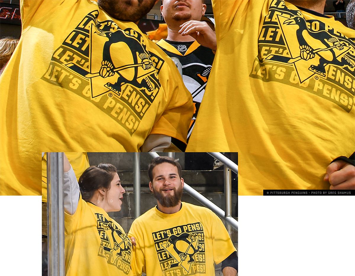 shirts branding  Pittsburgh penguins NHL hockey Promotional