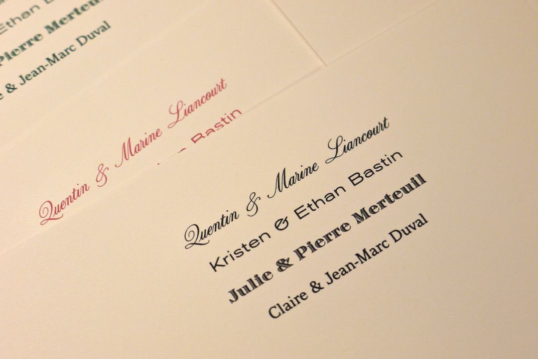 vuitton Paris bespoke écriture paper engraved Script Opentype Typeface font zecraft Typofonderie Porchez