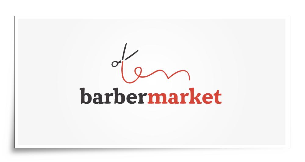 abstract agency app barber brand business creative hair hairdresser identity interactive letter Logotype market objects