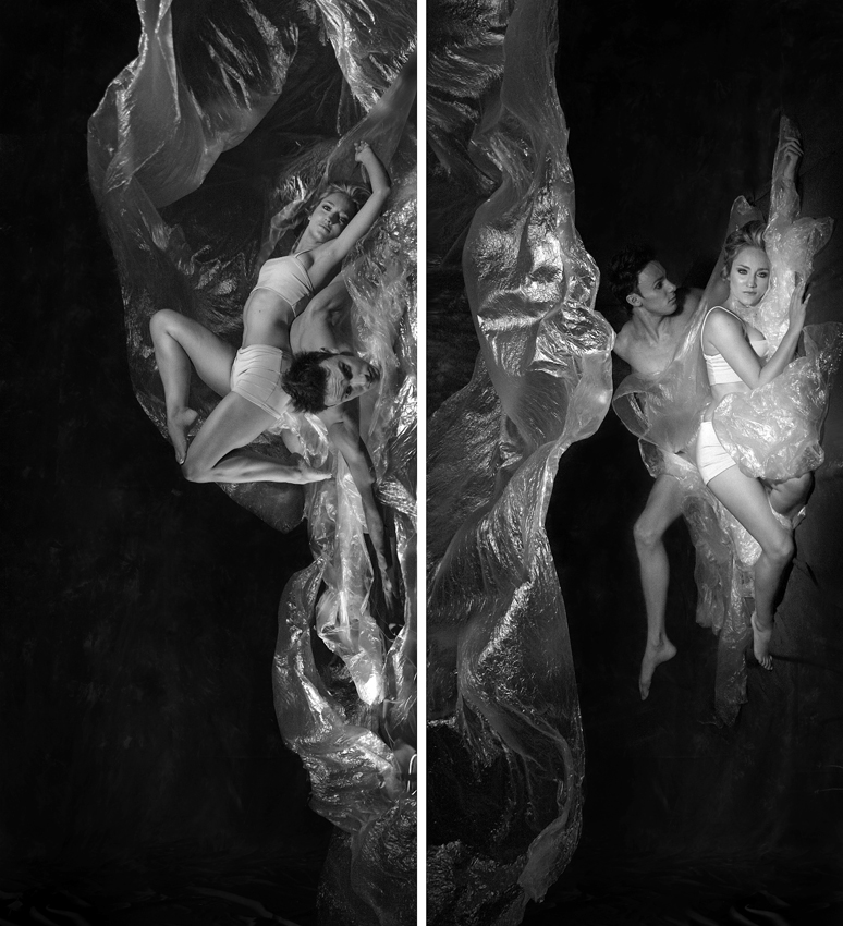 dancers black and white beauty couple motion decoration