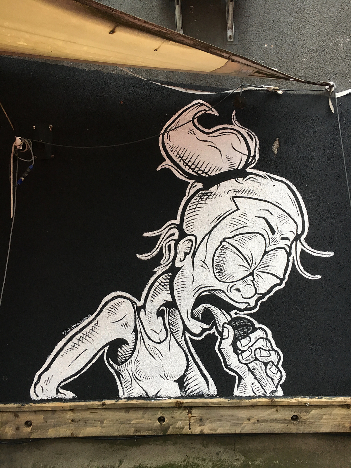 streetart Mural wallart grafitti sheena punk molotow hamburg stpauli