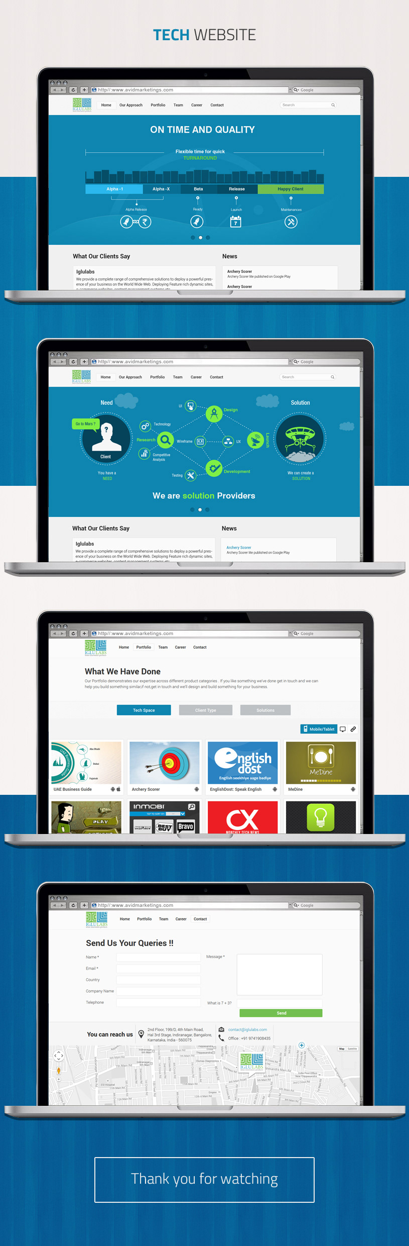 corporate website blue green clouding computing Webdesign consultation