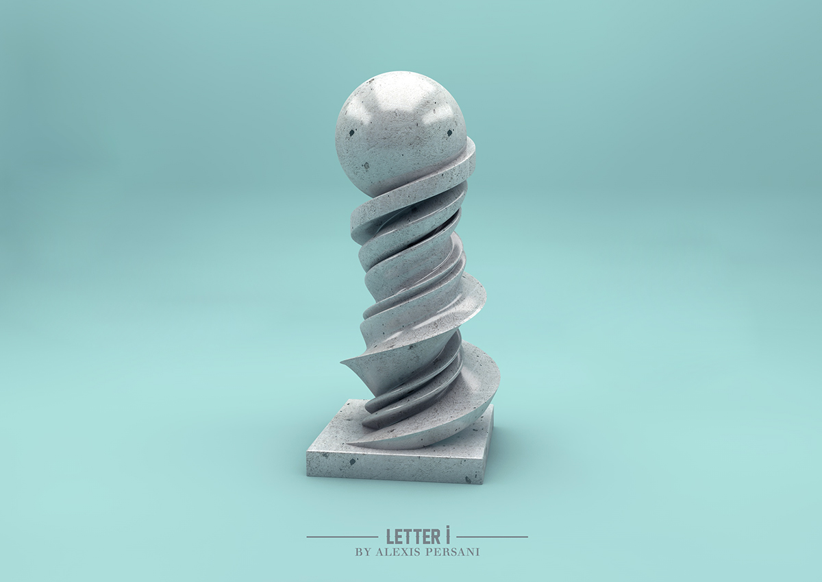 Typographie typo type letter lettre lettres letters 3D Cinema 3DType 3Dtypo 3dtypography 3Dtypographie alphabet cinema4d