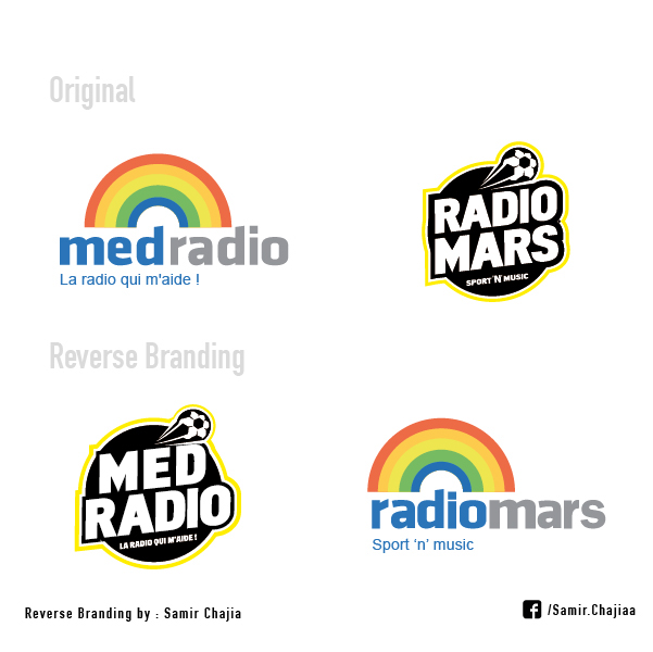 Morocco logo Reverse brand off 2M HITRADIO Medi1TV Bimo excelo hespress inwi Meditel marjane raja