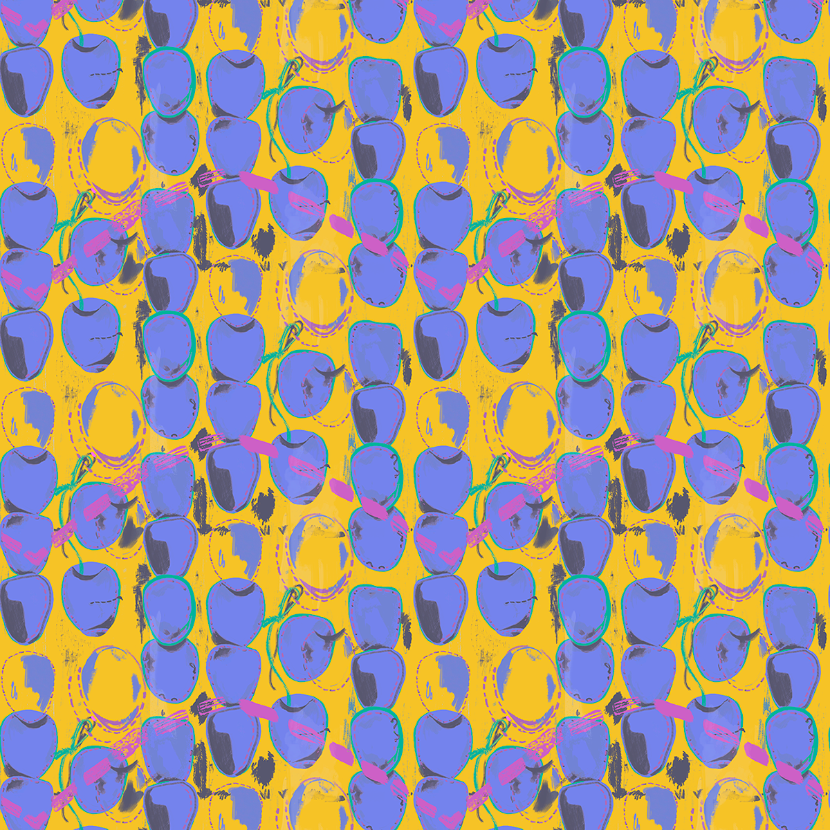 pattern ILLUSTRATION  textile design  wave water stitch 섬유디자인 illust patterndesign