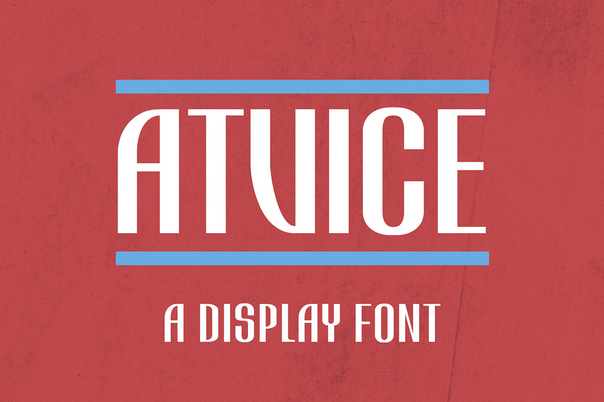 ATViCE display font free Free font Typeface Philipp Rösler Martina Flor elegance eloquence Headline Hs Anhalt Display font