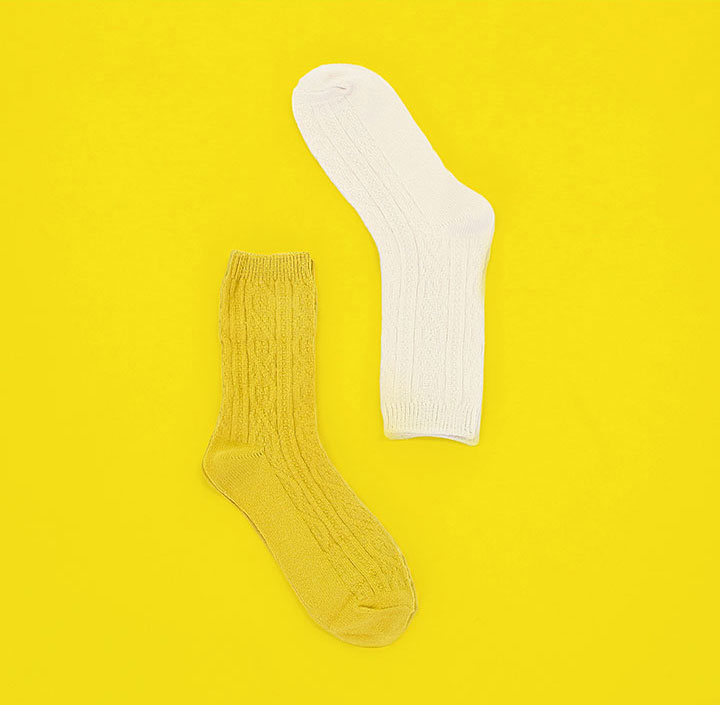 socks package socks package letter yellow yellow print